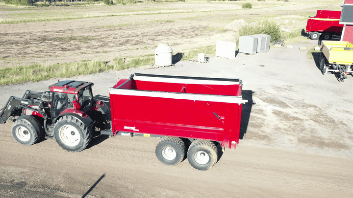 open hydraulic coverage on grain trailer177009